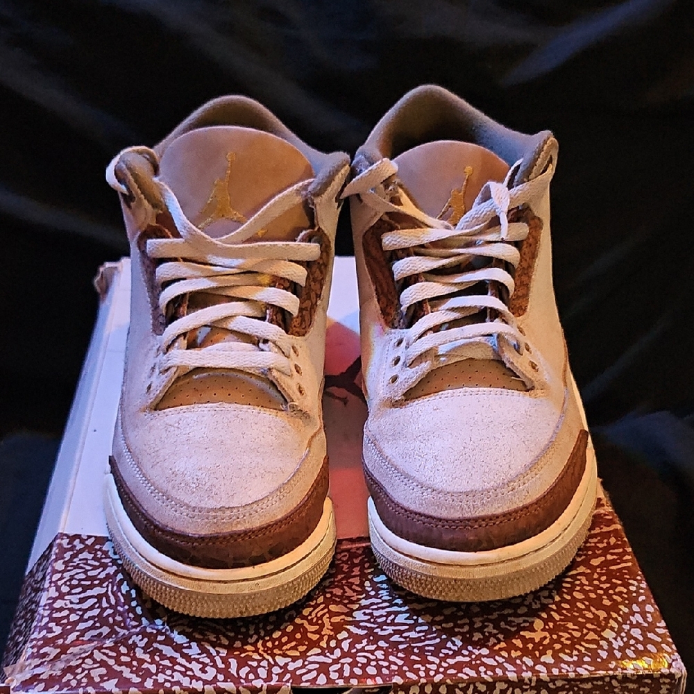 *Lightly Used* Jordan Retro 3 Palomino - Picture 3 of 11